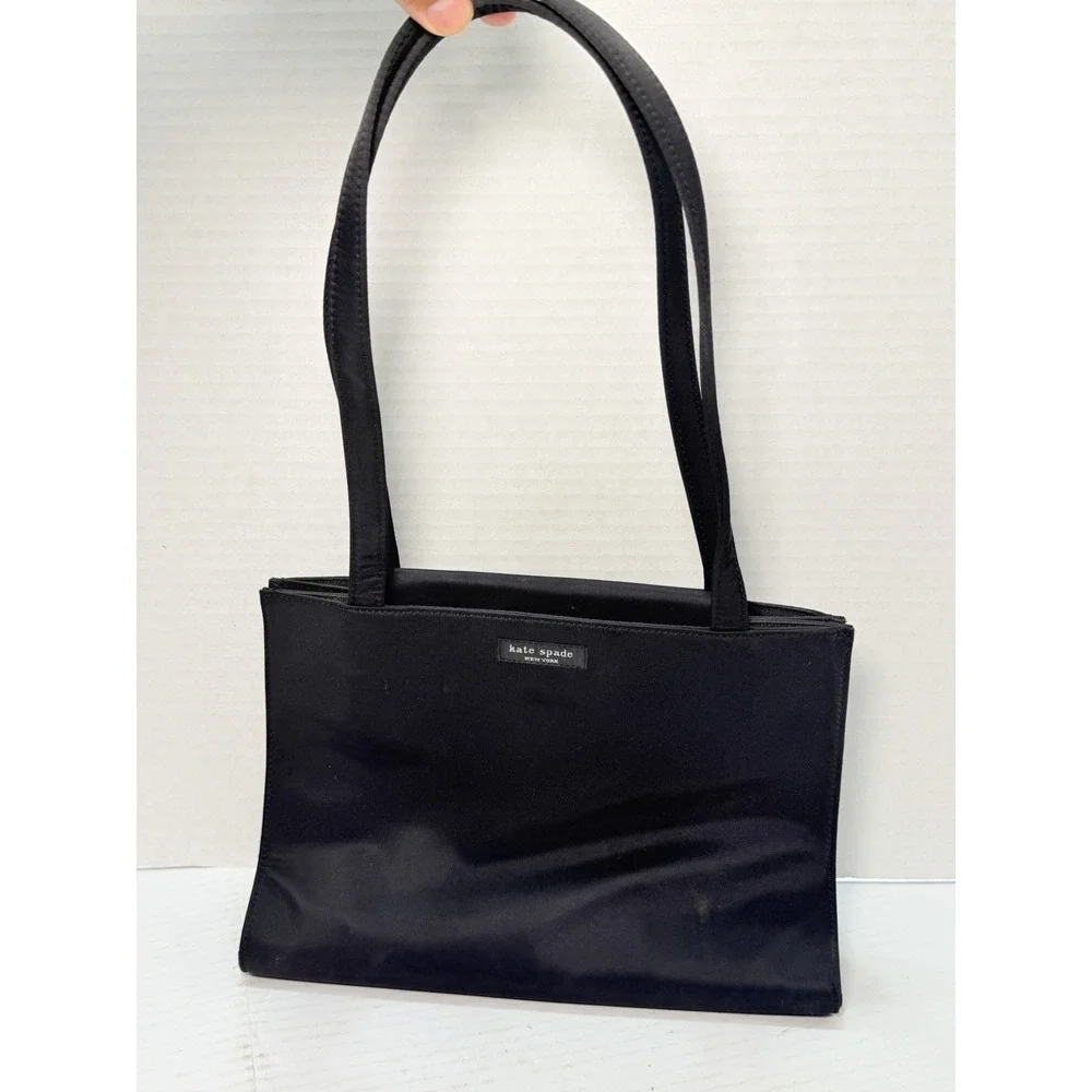 Kate Spade New York Black Nylon Shoulder Bag Purse Handbag Vintage Y2K